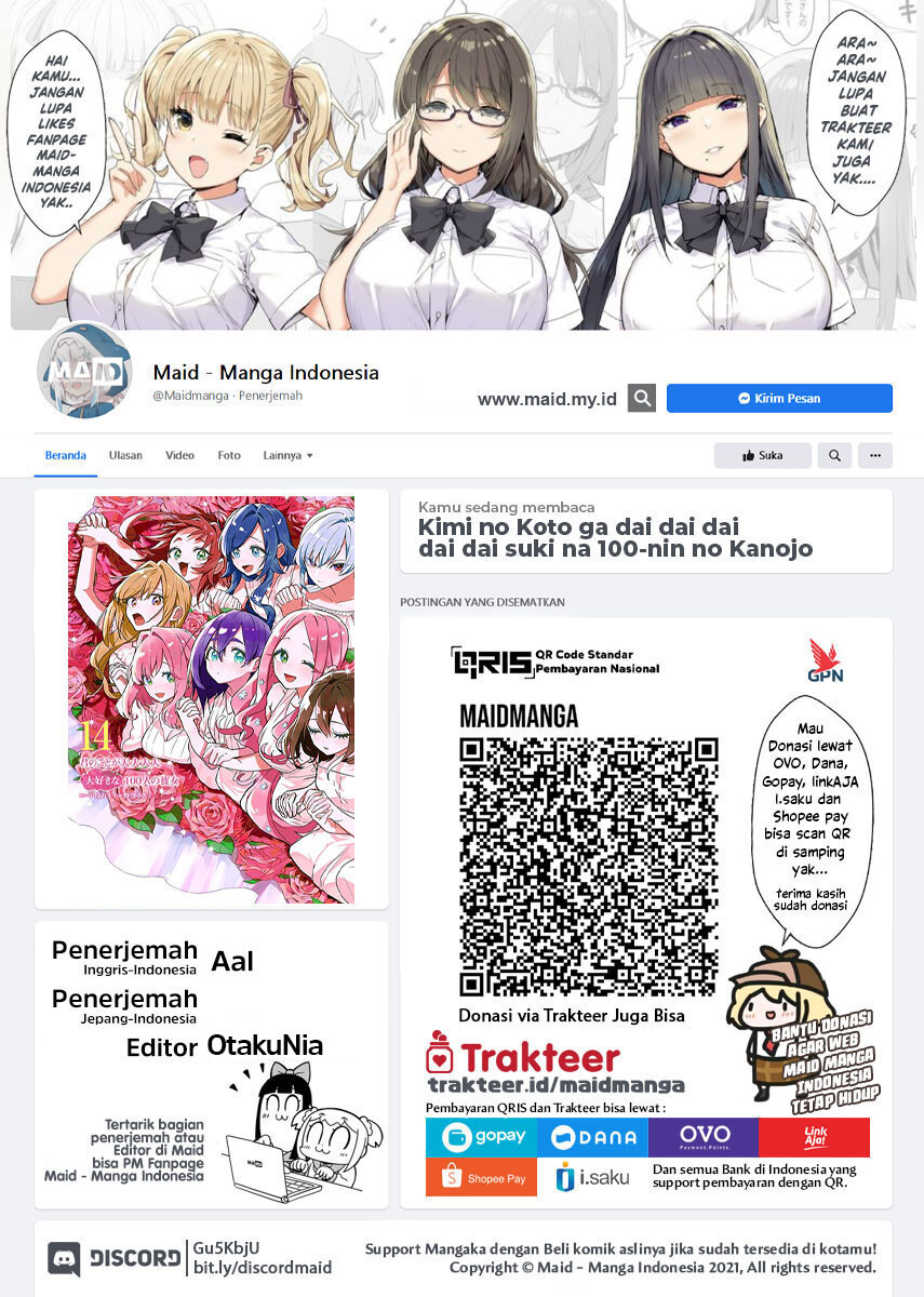 Kimi no Koto ga Dai Dai Dai Dai Daisuki na 100-ri no Kanojo chapter 112